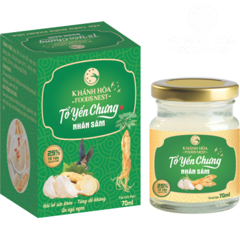 LỌ TỔ YẾN CHƯNG 25% NHÂN SÂM